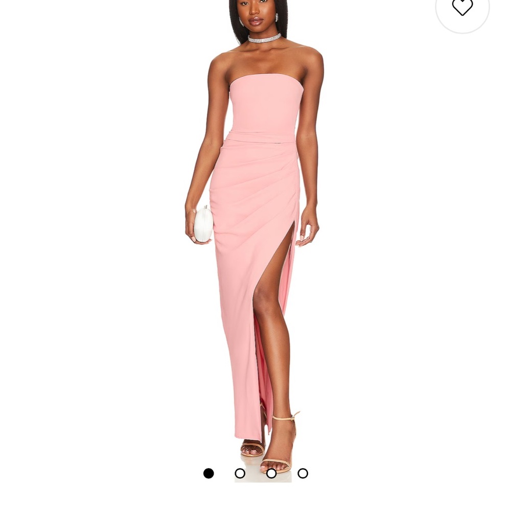 Lovers + Friends Strapless Pink Gown